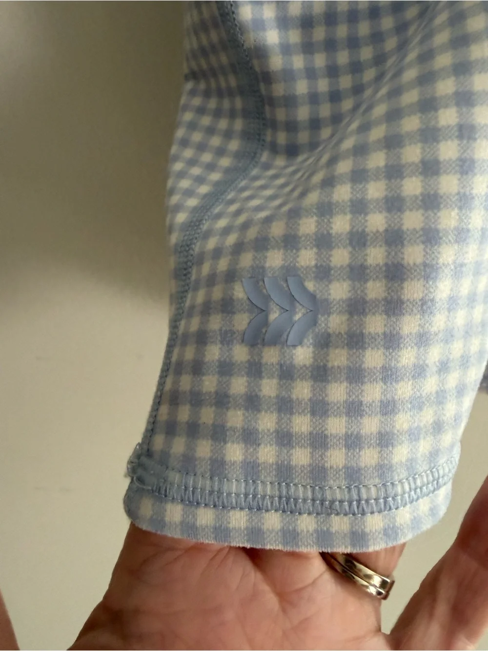All In Motion Blue Gingham Check Skort Tank Top Set Athletic Dress Sporty Preppy